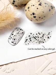 日系网红美甲鹌鹑蛋壳色凝胶指甲油可与任意底色叠涂2024新款流行色百搭斑点纹理光疗凝胶 - 彩色 - 查看 5