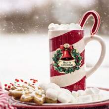 25 件圣诞贴纸，圣诞节时尚装饰品，适用于笔记本电脑水瓶信封礼品标签工艺品窗户滑雪板圣诞派对礼品 - 彩色 - 查看 5