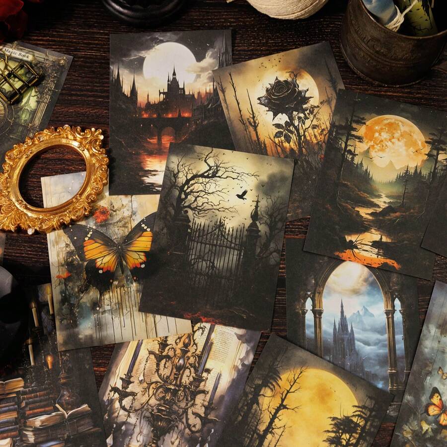 20 vật liệu trang trí phong cách Gothic tối thời kỳ Gothic - Nhiều màu - Xem 1