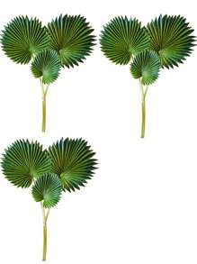 1set/3sets, 7.9in/20cm, Artificial Plants, Tropical Green Plants, Artificial Tropical Palm Leaves, Fake Green Plants, Plastic Monstera Leaves, Fake Plants, 3pcs Artificial Tropical Palm Leaves, Suitable For Home Decor, Hawaii Party Decor, Wedding Decor, Mother's Day, Valentine's Day, Holiday Decor, Outdoor Decor, Yard Decor, Office Decor, Autumn Decor, Room Decor, Tabletop Decor, Garden Decor, Jungle Beach Wedding Decor, Rama Decor, Spring Decor, Gift Rama Gifts Birthday Graduation E-I-D - Green - View 11