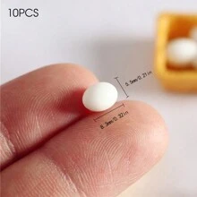 7pcs Christmas Gift Miniature Decor Dollhouse Accessories OB11 Doll House Playset Tiny Food Props For Photography, Birthday Gift Toys, Moss Micro Landscape, Succulent Scene, Doll House Supplies, Ocean Bottle, Star Bottle DIY Materials, Egg Tray