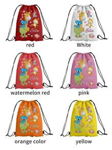 1 件定制个性化名字卡通抽绳背包、运动包、游泳包、健身包、课后俱乐部包 便携、多功能、多用途、大容量、轻便、功能性、可折叠、实用、多用途时尚、色彩鲜艳、简约、度假氛围/度假、运动、学院风、卡哇伊、卡通、多巴胺风格、可爱、可爱热粉色独特、定制发现、冬季时尚、圣诞节/节日礼物、女性个性化礼物、书包/大学背包 送给她的家人、朋友、儿童的理想礼物 生日、圣诞节、冬季、节日/度假、户外/郊游/旅行/徒步旅行/体育场/运动/登山