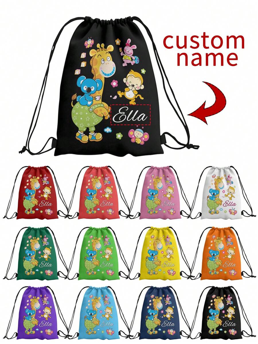 1 件定制个性化名字卡通抽绳背包、运动包、游泳包、健身包、课后俱乐部包 便携、多功能、多用途、大容量、轻便、功能性、可折叠、实用、多用途时尚、色彩鲜艳、简约、度假氛围/度假、运动、学院风、卡哇伊、卡通、多巴胺风格、可爱、可爱热粉色独特、定制发现、冬季时尚、圣诞节/节日礼物、女性个性化礼物、书包/大学背包 送给她的家人、朋友、儿童的理想礼物 生日、圣诞节、冬季、节日/度假、户外/郊游/旅行/徒步旅行/体育场/运动/登山