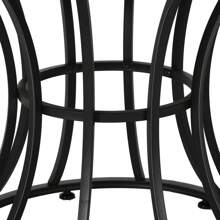 Round Dining Table For 4-6 People 45 Inch Modern  Dinning Room Table Circle Kitchen Table Industrial Dinner Table With Metal Base For Kitchen, Living Room