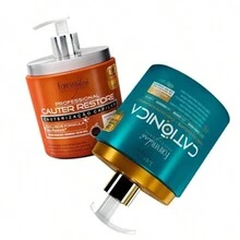 Forever Liss Cationic Masculine Kit 450g And Cauterization 500g - 白色 - 查看 2