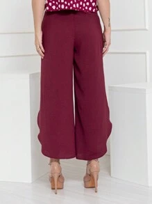 ENVELOPE PANTS - 酒紅色 - 查看 4