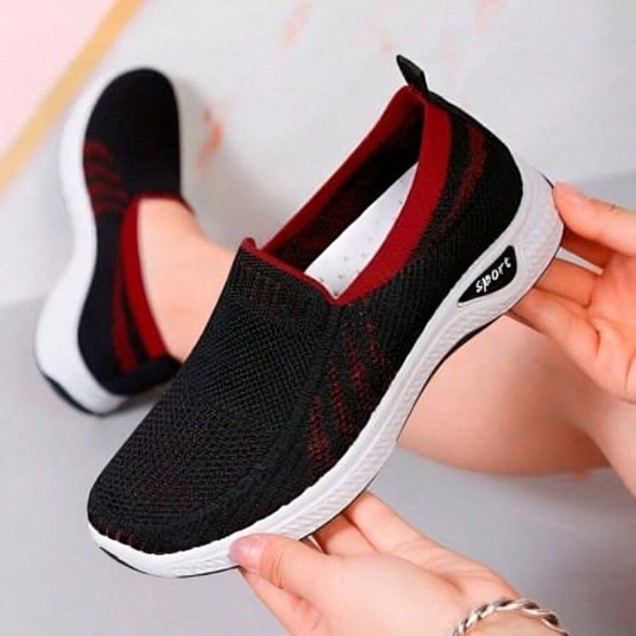 TENIS CALCETIN DE TELA - Negro - Ver 1