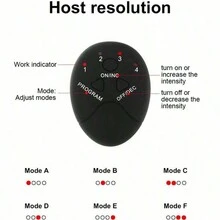 AXH 电池供电的智能臀部按摩器，提臀健身贴纸，适合懒散的健身臀部塑身器 - 黑色 - 查看 5