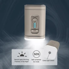 Portable Mini Air Pump Rechargeable Camping For Air Bed Mattress And Kayak USB - 棕色 - 查看 8