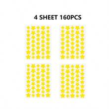 40/160/280 Peças Adesivos Coloridos - À prova d'água, à prova de suor e suave na pele, adequado para pintura facial/pintura facial e corporal/giz de festa/suprimentos de maquiagem para festa/Halloween/Natal/Festivais/Adesivos divertidos para fotos, Maquiagem, Barato, Decoração de quarto, Penteadeira, Viagem, Quarto, Acessórios de maquiagem