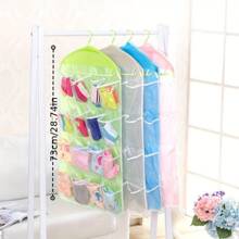 1 Stück 16-Fach hängende Aufbewahrungstasche für Kleidung, Socken, Unterwäsche, Accessoire Organizer, Kleiderschrank, Geschenke, Tasche, Organizer, Aufbewahrung, Lingerie-Set, Socken Jungen Valentinstag Herz Damen Valentinstag
