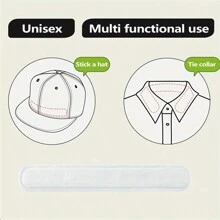 10/20/30/50件帽子隐形吸汗内衬夏季棒球帽防脏吸汗防汗带帽子尺码减码条贴 - 均碼 - 查看 5