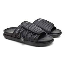 Asuna 2.0 Men's Flip Flops All Black Slide Sports Breathable Classic Breathable Casual Cushioned Slippers - 黑色 - 查看 3