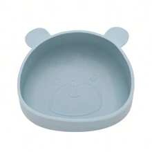 1 pezzo Ciotola in silicone per bambini, anti-caduta, sicura per microonde, stoviglie per l addestramento all'alimentazione autonoma