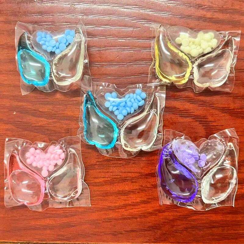 Random Color 3In1 Laundry Detergent Pearls, AntiMite, LongLasting