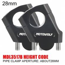 Motocross Handle Clamp Universal Extend Adapter 22mm 28mm For  For BMW Heightening Motorcycle Handlebar Riser - Multicolor - View 7