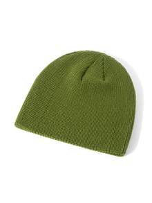 DESINISUN Mũ len đan phong cách Punk Harajuku Unisex, đường viền dày của mái vòm nhiều màu sắc ấm áp và thời trang - mũ dệt kim - Xem 9
