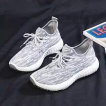 Unisex Non-Slip Breathable Mesh Tennis Shoes - 灰色 - 查看 4
