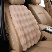 1 件汽车毛绒座垫单座垫靠背后座垫冬季毛绒车垫温暖柔软精致，毛绒质地确保豪华舒适的座椅体验。 - 米色 - 查看 16