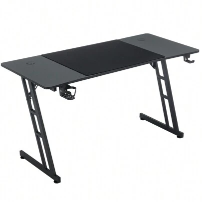  Froadp Freestanding Desk, Ergonomic For Gamer 120x60cm/140x60cm With Carbon Fiber Plate, Cup Holder And Headphone Jack