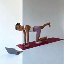 1pc 450g 25cm Yoga Ball, Pilates Ball, Shaping Bee Waist And Hip, Fitness Gymnastics, Balance Ball - Multicolor - View 5