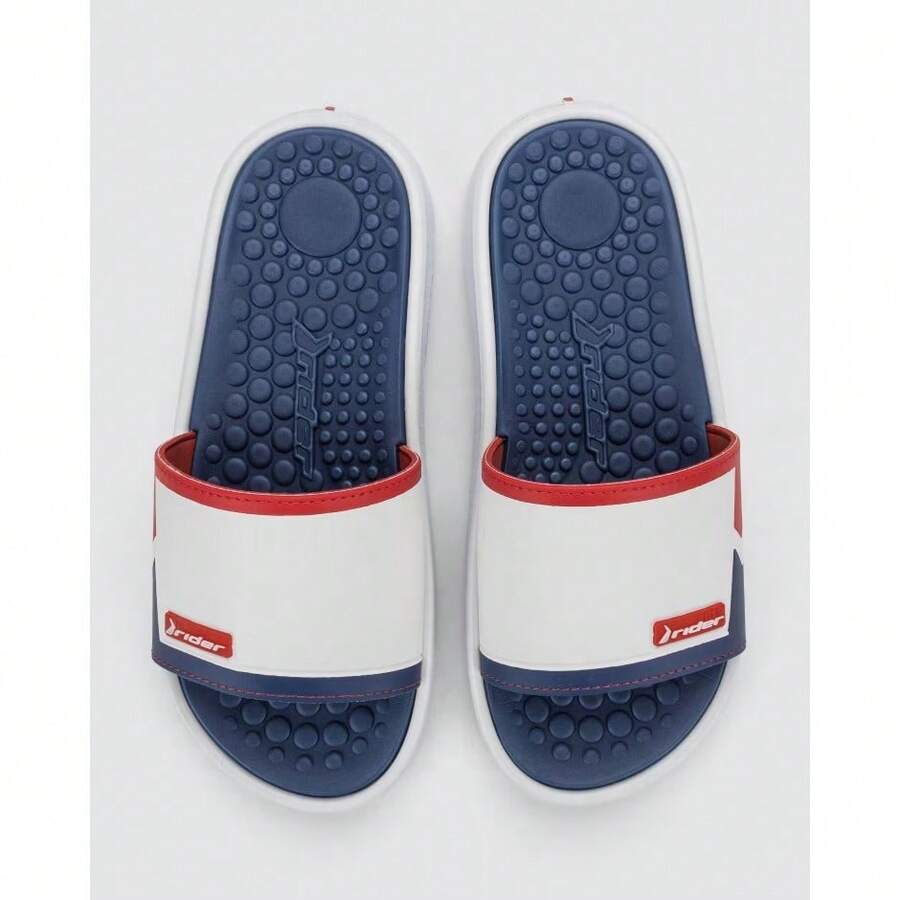 Men's Slide Rider Pump II Orthopedic Flip Flops With Massaging Insole - 阿茲爾/Bco/Verm - 查看 1