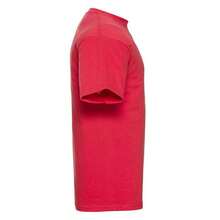 Camiseta clásica de algodón cardado para hombres Russell (rojo brillante) - Rojo - Ver 3