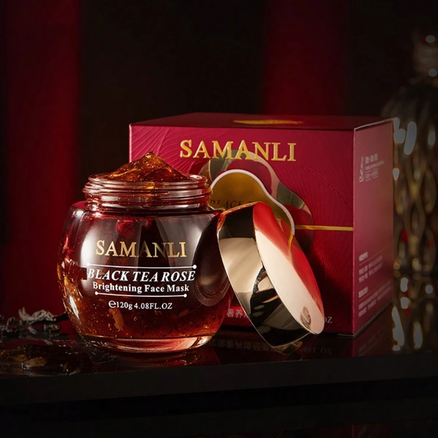 120g/Chai Mặt nạ trẻ hóa da Chamanliz Rose Luxurious, làm săn chắc da, làm mờ nếp nhăn, làm dịu & sáng da, dưỡng ẩm - Màu Đỏ Sâu - Xem 1