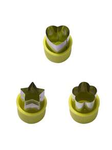 3pcs/4pcs Flower Shaped Vegetable & Fruit Engraved Pressing Mold, Butterfly Design