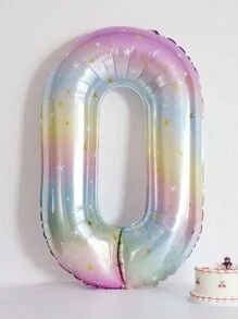 1 pieza Globo con diseño de número para decoración de fiesta