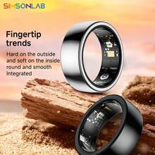 SIMSONLAB 2024 Smart Ring Low Power Large Battery With LED Lights Information Alert