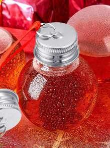 10pcs 50ml Deluxe Christmas Ball Ornament Set - Hanging Christmas Decoration, Party Beverage Container, Candy And Dried Fruit Storage - Perfect For Christmas Tree Decoration, Party, And Gift Giving, Halloween, Halloween Decoration