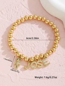 1 chiếc Vòng tay bướm tên tùy chỉnh dễ thương cá nhân hóa màu vàng cá nhân hóa cho trẻ em, bạn bè, gia đình, trang sức tiệc sinh nhật, quà tặng cho mùa tựu trường/tốt nghiệp cho bé gái Trang sức tiệc dễ thương ngọt ngào và quà tặng sinh nhật Ý tưởng quà tặng mùa đông cho bé trai bé gái Ngày lễ tình nhân - vòng tay bướm - Xem 5