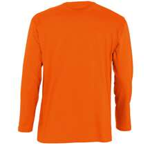 SOLS Mens Monarch Long Sleeve T-Shirt (Orange) - 橘色 - 查看 2