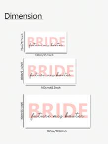 1pc Custom Bride And Bridesmaid Beach Towels Plush, Microfiber Terry Cloth Bride Tribe Bach Towels Summer Holiday Bathroom Decor Travel Essentials Travel Accessories Beach Essentials,Dorm Essentials,Customized Beach Towels,Home Refresh - Multicolor - View 2