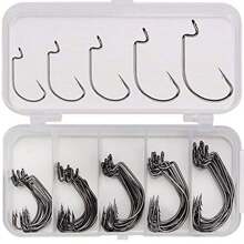 Fishing Treble Hooks, High Carbon Steel Fishing Hooks Kit, Sharp & Round Bend Fishing Treble Hooks For Catfish Lures Baits Bass Fishing Accessories