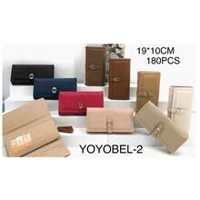 Women's Tri-Fold Wallet With Crossbody Strap With Zipper And Snap Closure YOYOBEL-2 - 黑色 - 查看 4