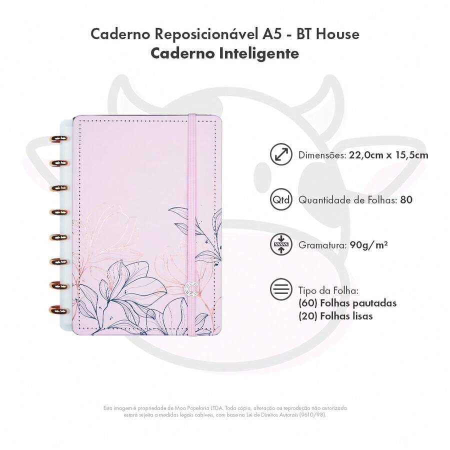 Repositionable Notebook Smart Notebook - BT House - 1 UNIT - A5 - Xem 1