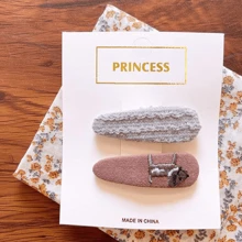 Bộ 12 kẹp tóc hoa thêu vải cho bé gái (không kèm thẻ), kẹp tóc dễ thương để đeo hàng ngày. - Nhiều màu - Xem 7