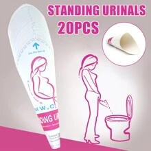 20pcs Disposable Female Urination Device Portable Urination Urination Device Stand Up And Pee Perfect For Travel And Outdoor,Travel Essentials - White - View 1