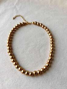 Vintage Gold Ball Necklace Ball 10 - Vàng - Xem 3