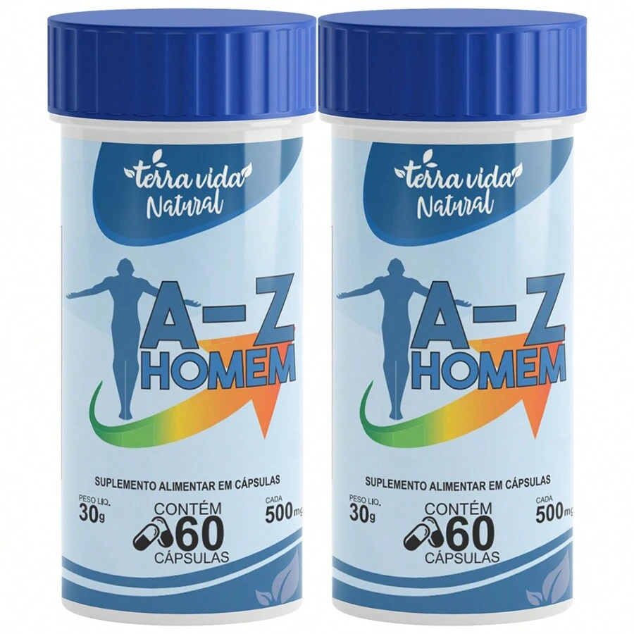 Kit With 2 Multivitamin A-Z Men 60 Capsules - Tasteless - View 1