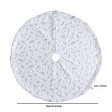 1 件圣诞树裙节日装饰圣诞装饰圣诞树裙金箔羽毛树围裙氛围可重复使用 - 彩色 - 查看 15