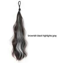 1 pièce Perruque en fibre de polyester pour femmes, désinvolte, de fête et de rue - Chignon autoportant, queue de cheval tie-and-dye, fabricant de chignon mou, Chouchou de perruque pour les déplacements quotidiens, les rendez-vous, l'école, les achats, les voyages, la maison, les rassemblements