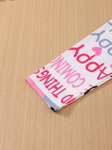 2pcs/Set Casual Fashion Printed Raglan Hoodie & Floral Pants Set For Tween Girl, Autumn/Winter - Multicolor - View 5