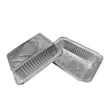 WISDOM 1/1.5/2.25LB Oblong Foil Take Out Container 500pack/Box - Disposable Aluminum Food Storage And Catering - 1LB-長方形 500個 - 查看 6