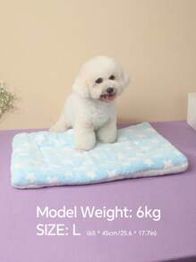 Almohadilla para cama de mascotas de fibra de poliéster, estilo lindo, transpirable, lavable y gruesa, adecuada para gatos y perros pequeños y medianos durante todo el año (adecuada para perros felices como Teddy/Oso de peluche, no adecuada para perros grandes)