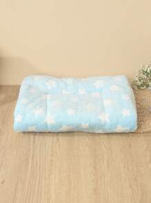 Almohadilla para cama de mascotas de fibra de poliéster, estilo lindo, transpirable, lavable y gruesa, adecuada para gatos y perros pequeños y medianos durante todo el año (adecuada para perros felices como Teddy/Oso de peluche, no adecuada para perros grandes)