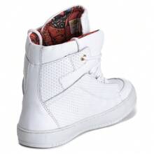 Women's Sneaker Genuine Leather Gym Training High Top Shoes - 白色 - 查看 4