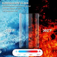 法式压滤咖啡壶 304 不锈钢咖啡压滤壶，带 4 个过滤系统，耐热厚硼硅酸盐法式压滤玻璃， - 黑色 - 查看 6